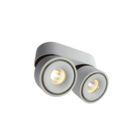 Spot LED orientable 2×8 W 3000 K blanc
