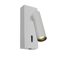 Applique de chevet LED COB 3W orientable avec port USB