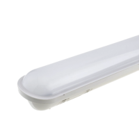 LED WATERPROOF LIGHT FIXTURE IP65 120CM 40W 100LM/W 4500K - STAINLESS STEEL CLIPS WITH CONNECTOR CABLE GLAND*