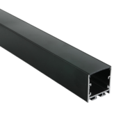 Profilé 2m avec diffuseur PC noir