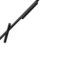 Spot linéaire à grille pour rail DALI 3000K