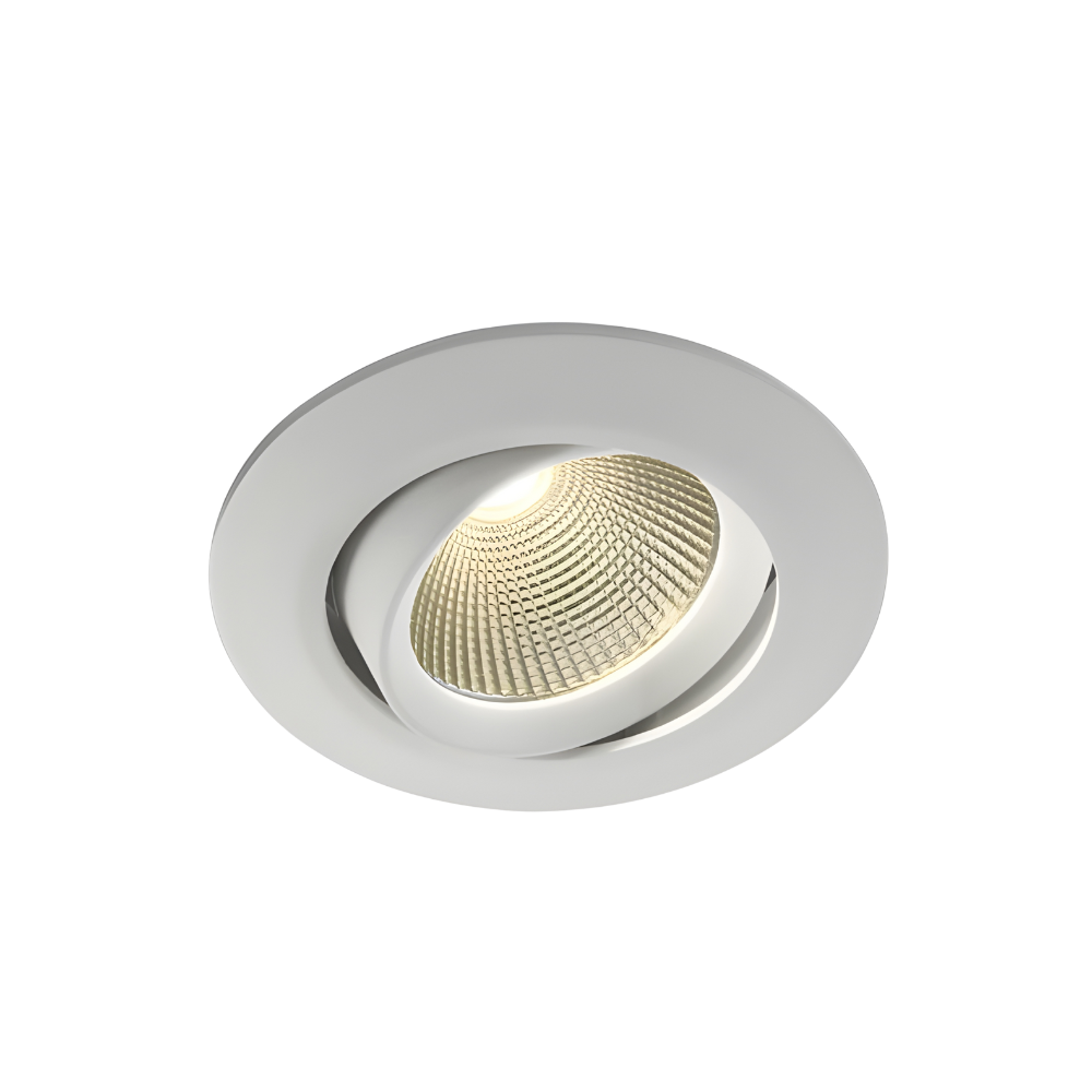 Spot encastré orientable COB 12 W, blanc