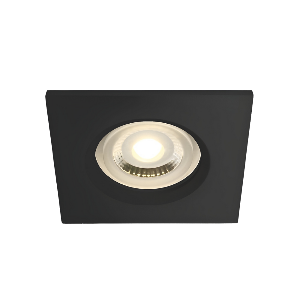 Spot encastré pour salle de bain MR16 GU10, 10 W, noir