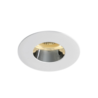 WHITE GU10 10W CHROME REFLECTOR DARK LIGHT