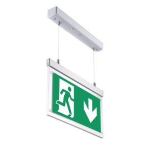 LED HANGING EMERGENCY EXIT LIGHT 3.6V 900mAh 3-hours Emergency Duration with PVC Legend***