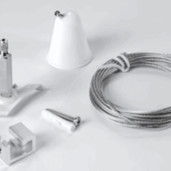 Kit de suspension avec câble 2 m (⌀2 mm)