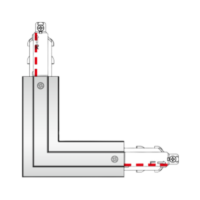 Connecteur en L (gauche/droite)