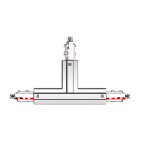 Connecteur en T type H (L1/R1/L2/R2)