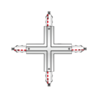 Connecteur en X type H