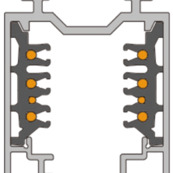 Rail triphasé
