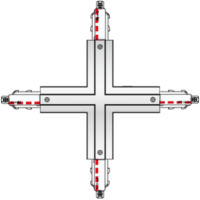 Connecteur en X type H