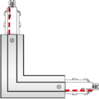 Connecteur en L (gauche/droite)