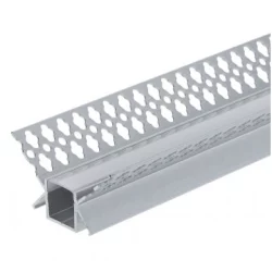 Profilé aluminium pour bande LED 2000 × 46 × 24 mm gris/blanc