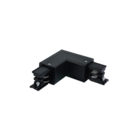 16A Angle gauche en L pour rail noir