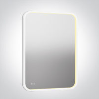 Miroir de salle de bain LED 600 × 800 mm 20 W CCT 3000–6500 K blanc