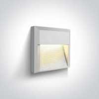 Applique murale LED 8 W 3000 K IP65 blanche avec détecteur