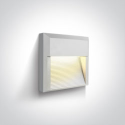 Applique murale LED 8 W 3000 K IP65 blanche avec détecteur
