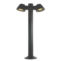 Garden bollard GU10 2×6 W anthracite IP65