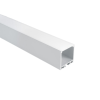 Profilé aluminium pour bande LED 2000 × 35 × 35 mm blanc