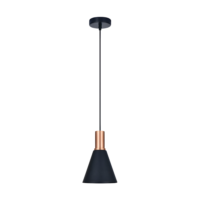 Suspension lamp E27 10 W copper