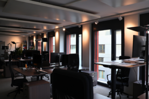 Éclairage professionnel de bureaux à Lausanne
