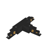Connecteur en T droit pour rail DALI 16 A – Noir