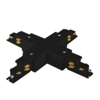 Connecteur en X pour rail DALI 16 A – Noir
