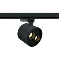 Spot sur rail tube noir Dark Light IP20