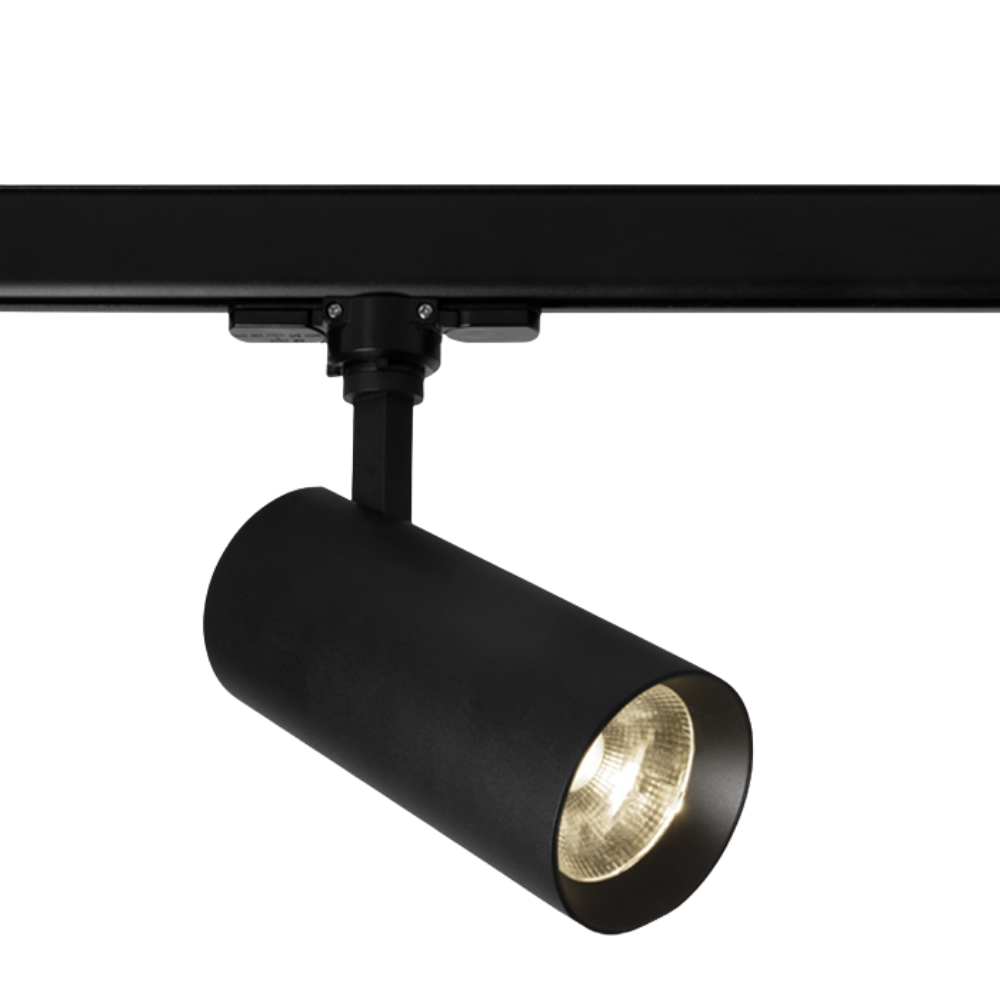Spot LED sur rail 20 W – Noir 4000K