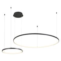 Double-Ring Suspended LED Light 65 W, TRIAC