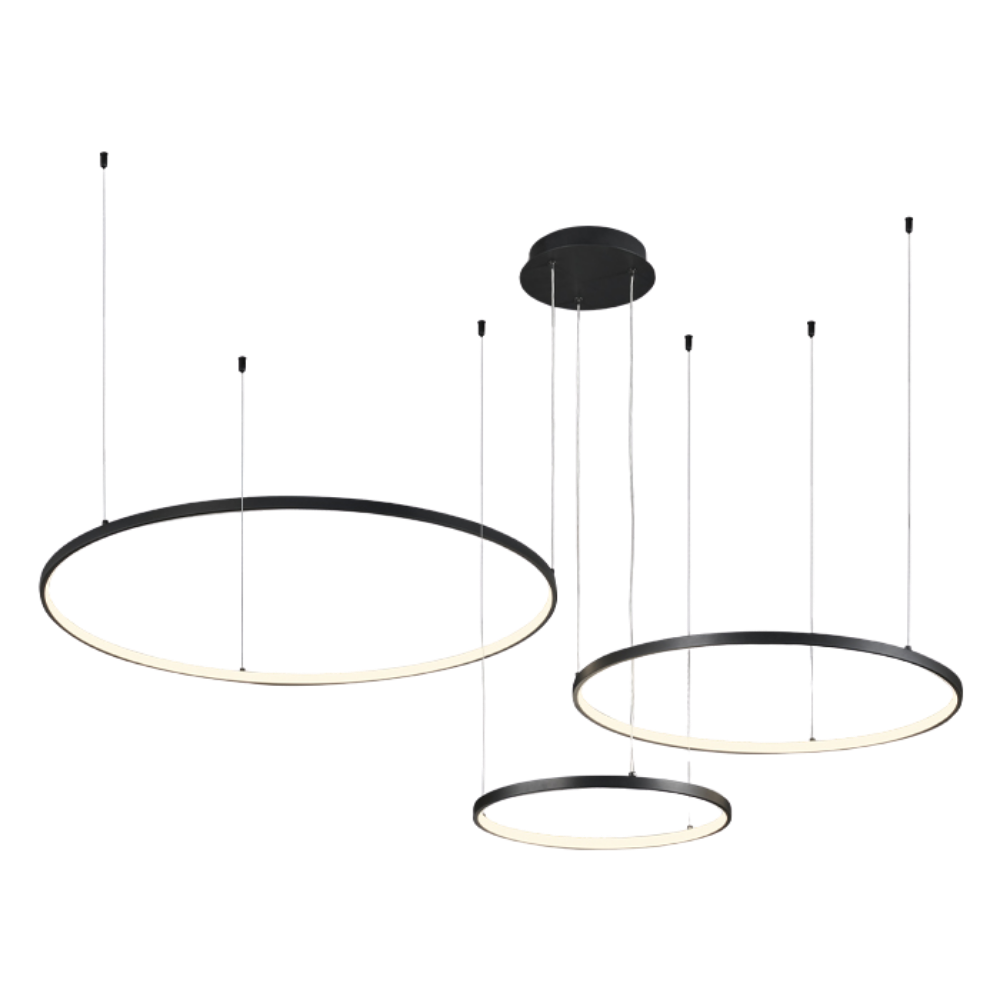 Triple-Ring Suspended LED Light 65 W, TRIAC