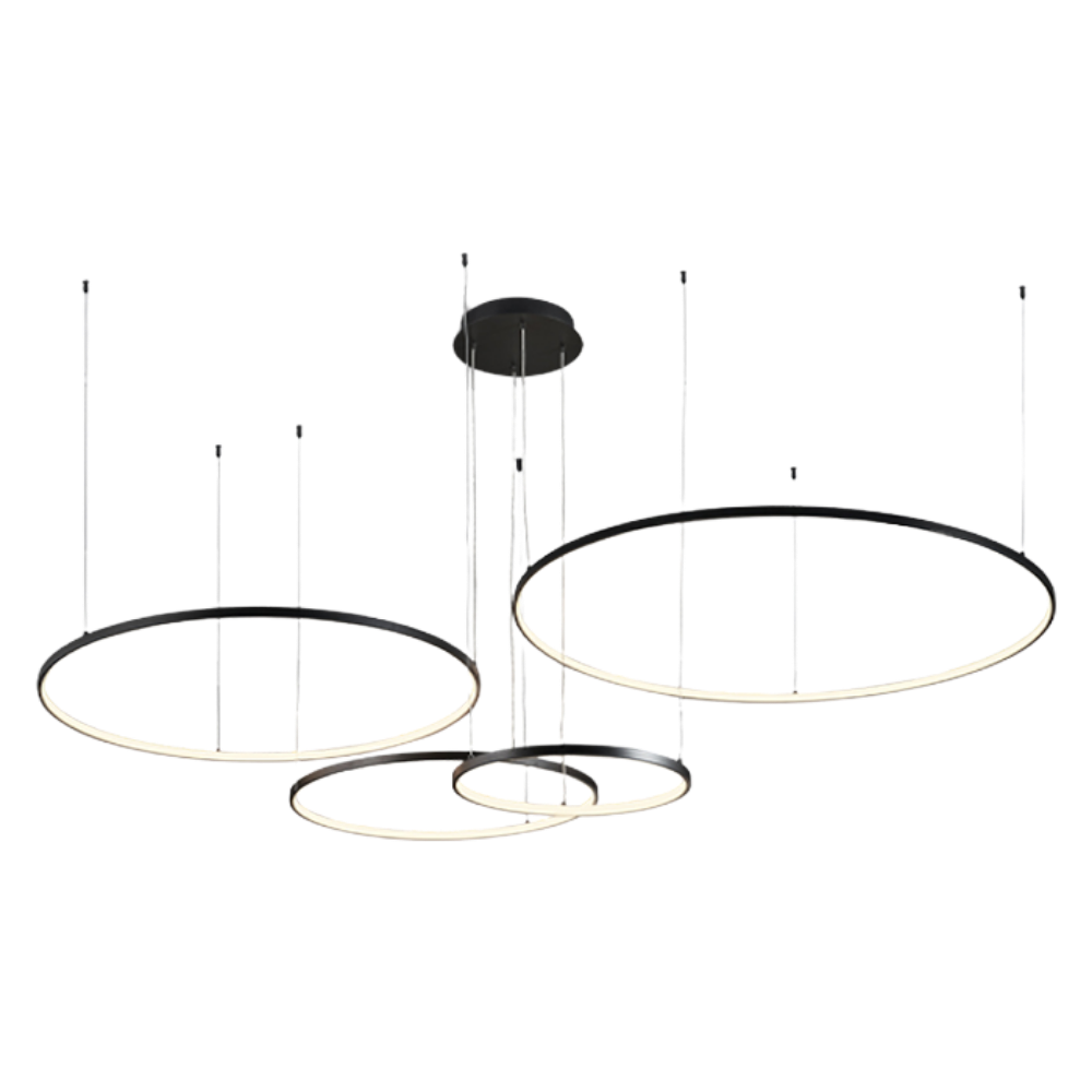 Four-Ring Suspended LED Light 100 W, TRIAC